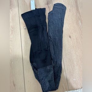 Sparkle footed tights small